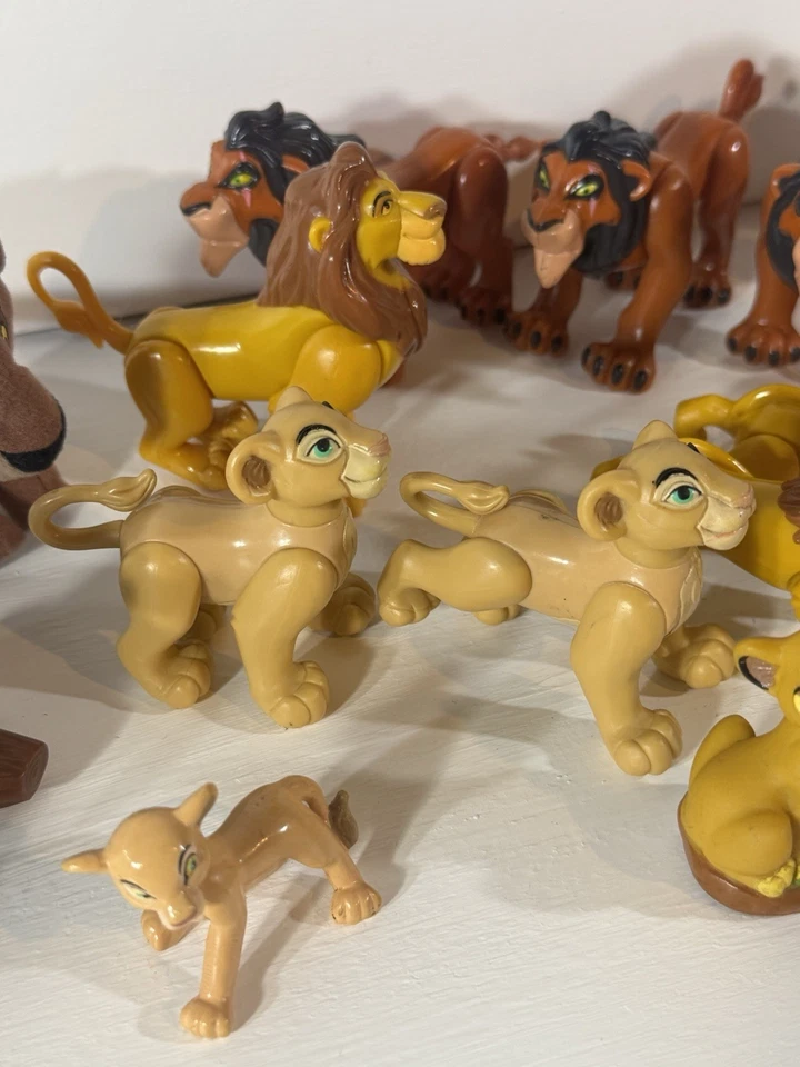 Винтажный Disney Король Лев фигурки McDonalds Burger King игрушки смешанный лот из 16 - Изображение 3 из 4