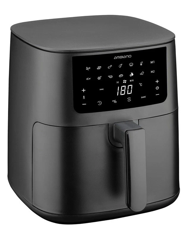 AMBIANO® XXL Heißluftfritteuse 6,5 L Garkorb 1700 W 11 Programme Neu Ovp