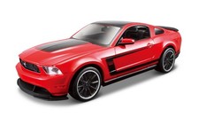 Maisto 1:24 Scale Assembly Line 2012 Ford Mustang Boss 302 Small, 'Black' 