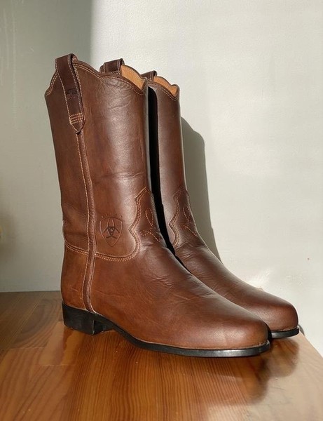 Women Ariat Boots Brown Leather 41