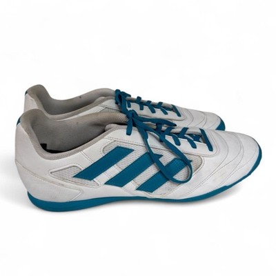 adidas Super Sala 2 Mens Indoor Soccer Shoes Size 13 White Blue Futsal