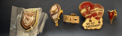 Vintage GM Car Pin Lot Pontiac Buick Trans Am 20th Anniversary Balloon