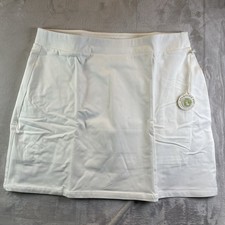 Spartina 449 Liza Bistretch Skort NWT Pearl White Size XXL 2XL