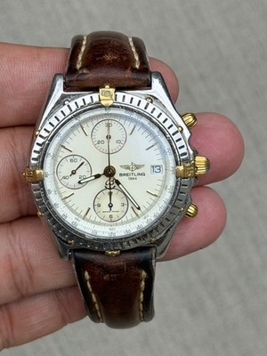 Breitling Chronomat B13050 Automatic Watch, Steel, Chronograph, Fair Condition