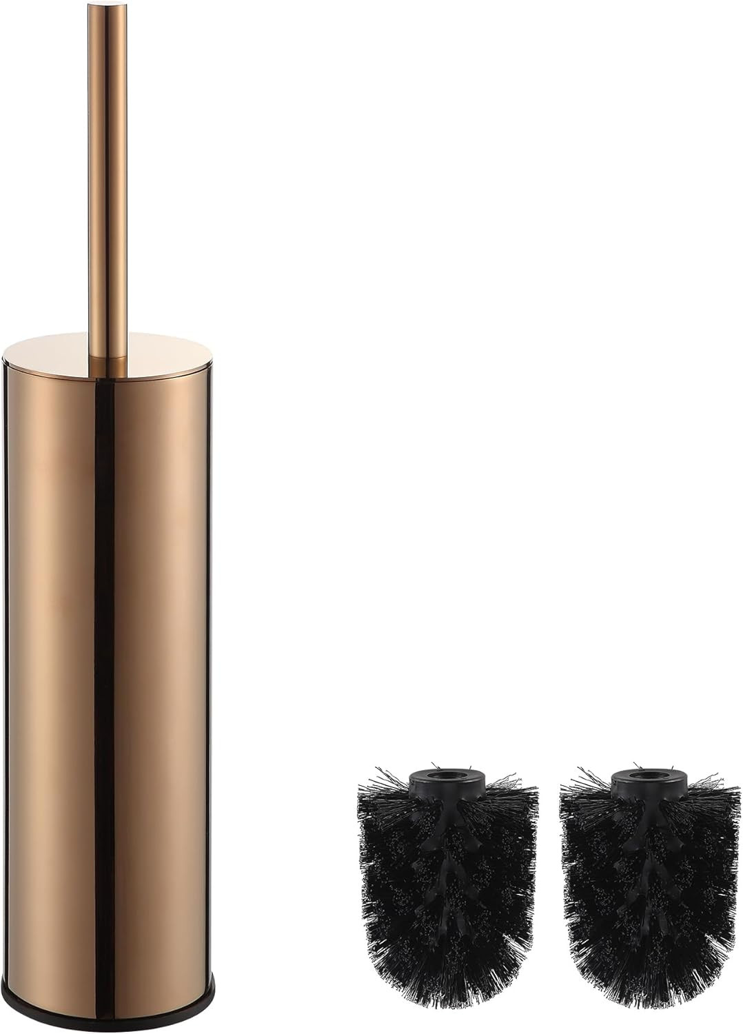 Porte-brosse de toilette durable en acier inoxydable 304 rose gold compact