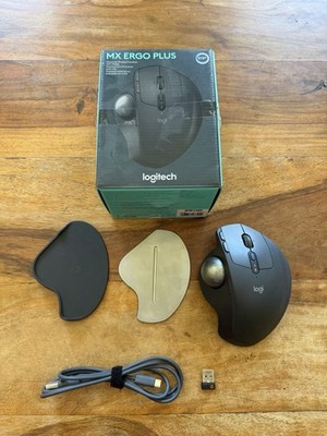 Logitech MX Ergo Plus Wireless Optical Ergonomic Trackball Mouse Black