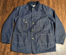 VTG USA Oshkosh Bgosh Denim Chore Barn Coat Jacket Blanket Lined Mens 42 Reg