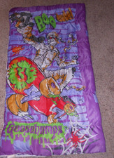 Goosebumps Skateboarding Mummy Sleeping Bag Vintage RL Stine Halloween 27x54
