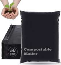 Compostable Postage Bags, 26x38cm Mailers Bags, Self-Sealing Strip Eco Friendly