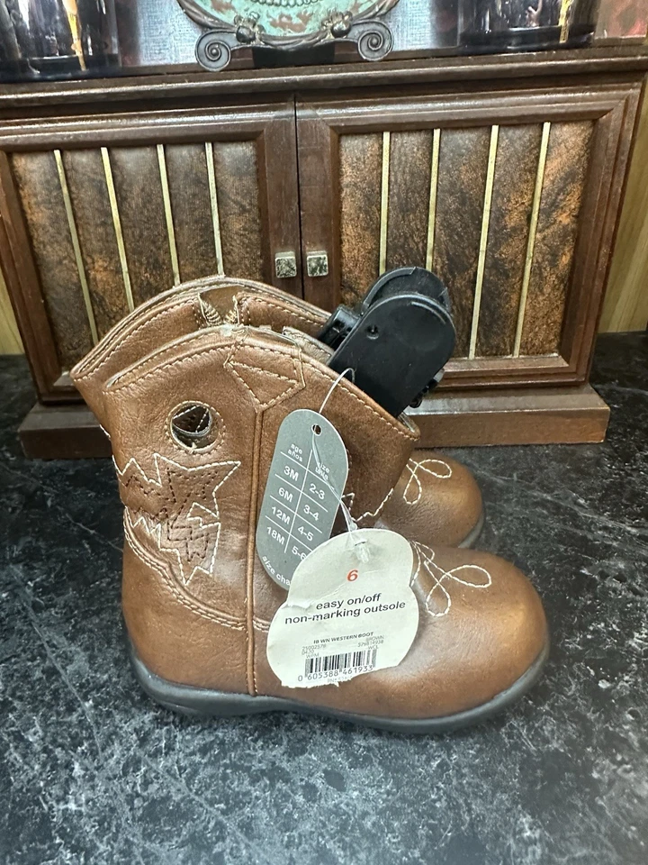 Wonder Nation Boy Or Girl Sz 6  Western Boot Toddler  Kids Cowboy NWT - Image 4 of 4