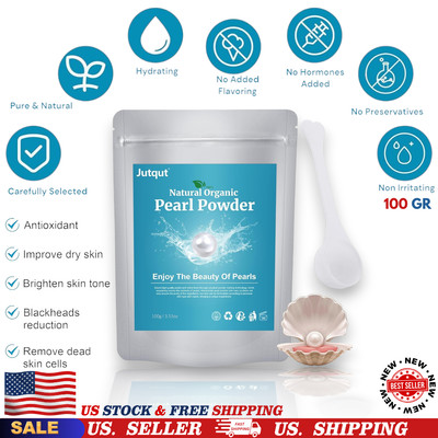 100gr 100% Natural Ingredients Organic Freshwater Pure Pearl Powder Non-Gmo USA