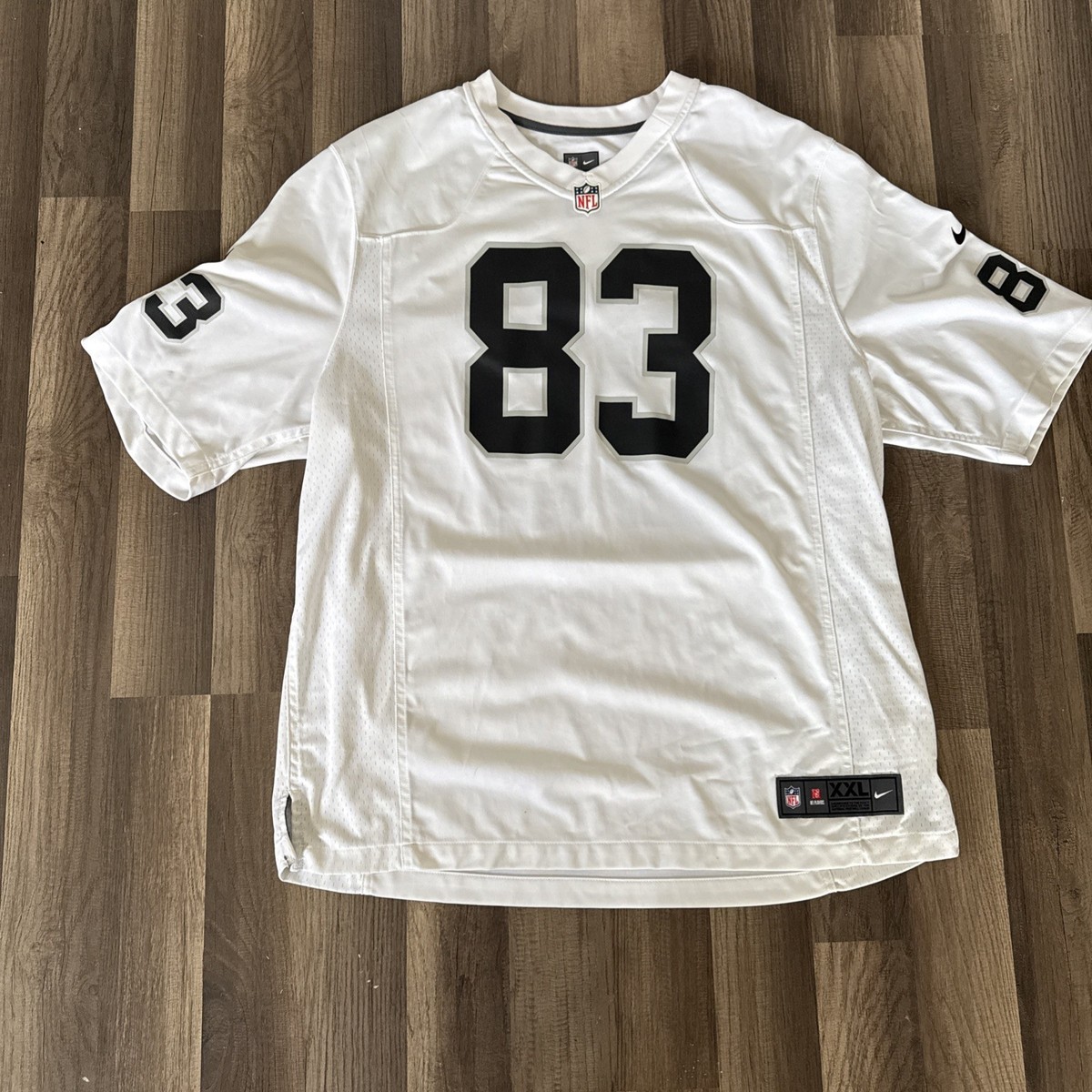 LAS VEGAS RAIDERS ユニフォーム Men's Las Vegas Raiders Nike White Custom Game Jersey