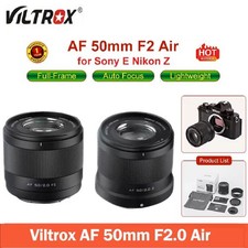 VILTROX AF 50mm F2.0 Air Full Frame Camera Portrait Lens Fr Sony E Nikon Z Mount