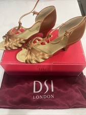 Girls Satin Suede Sole Ballroom Dance Shoes, Size 2.5 Heel 2  