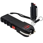 FIGHTSENSE Defender Kit: Heavy Stun Gun & LED Flashlight with Pepper Spray
