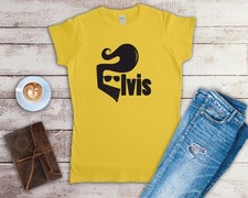 Elvis Presley Ladies Fitted T Shirt Size Large Daisy