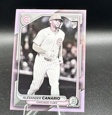 2024 Bowman Chrome Alexander Canario Pearl Refractor Rookie Card RC #38. rookie card picture