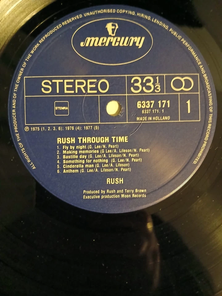 RUSH - Rush Through Time - Holland/Dutch Compilation LP - Mercury 6337 171 - Image 4 of 4