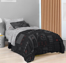 Star Wars Dark Side Darth Vader Tech Twin Bed Set - 5 Piece 100 Organic Cotton