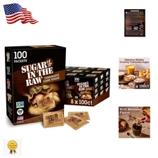 800 Count Turbinado Cane Sugar Packets - Pure, Natural Sweetness for Everyone