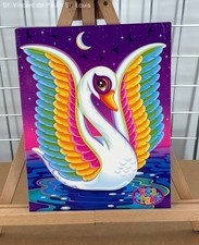 The Fantastic World of Lisa Frank 3 Ring Binder Folder Blanca Swan Unpunched