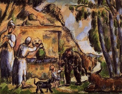 Paul Cezanne The Fountain 1872 17''x 22'' Archival Art Print