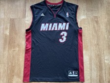 Vintage Y2K Adidas NBA Miami Heat Dwyane Wade 3 Basketball Jersey Men  s Medium