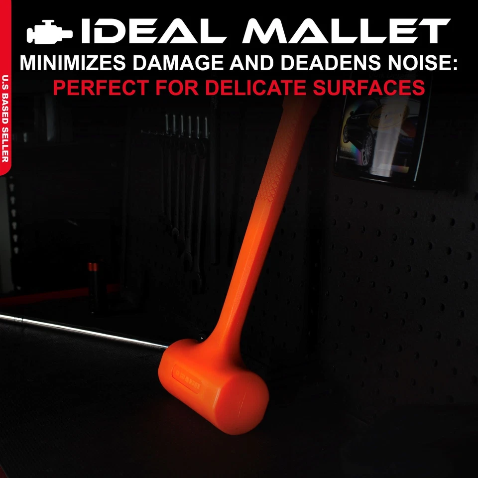 ABN Dead Blow Hammer mazo de 3 lb libras con revestimiento de goma que no estropea Foto 3 de 4