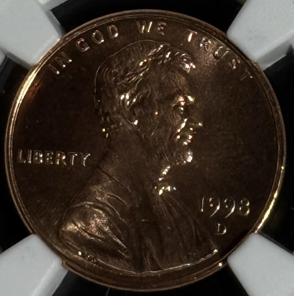 1998 D Lincoln Memorial Cent 1C; NGC MS 67 RD PL - Image 3 of 4