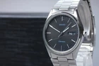 Vtg1991[Exc+5] Seiko Chronos 5H23-7D40 Silver Black Day Date 34mm Qz Men's Watch
