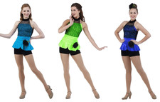 Lot Of 13 Looking Good Mixed Child Sizes Colors Dance Costume Ruffled Unitard