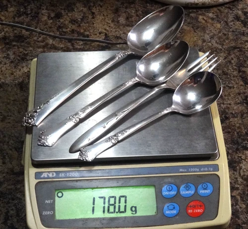 178 Gram Heirloom State House Gorham Sterling Spoon Fork use or Scrap Lot