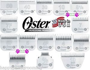 oster dog clipper blades