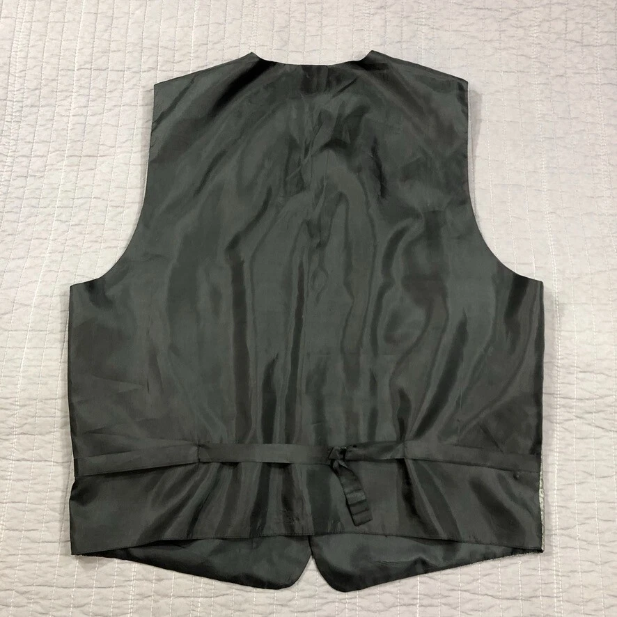 Chaleco Steven Land Hombres XL Gris Cachemira Clásico Cuello en V Academia Carrera Oficina Foto 2 de 4