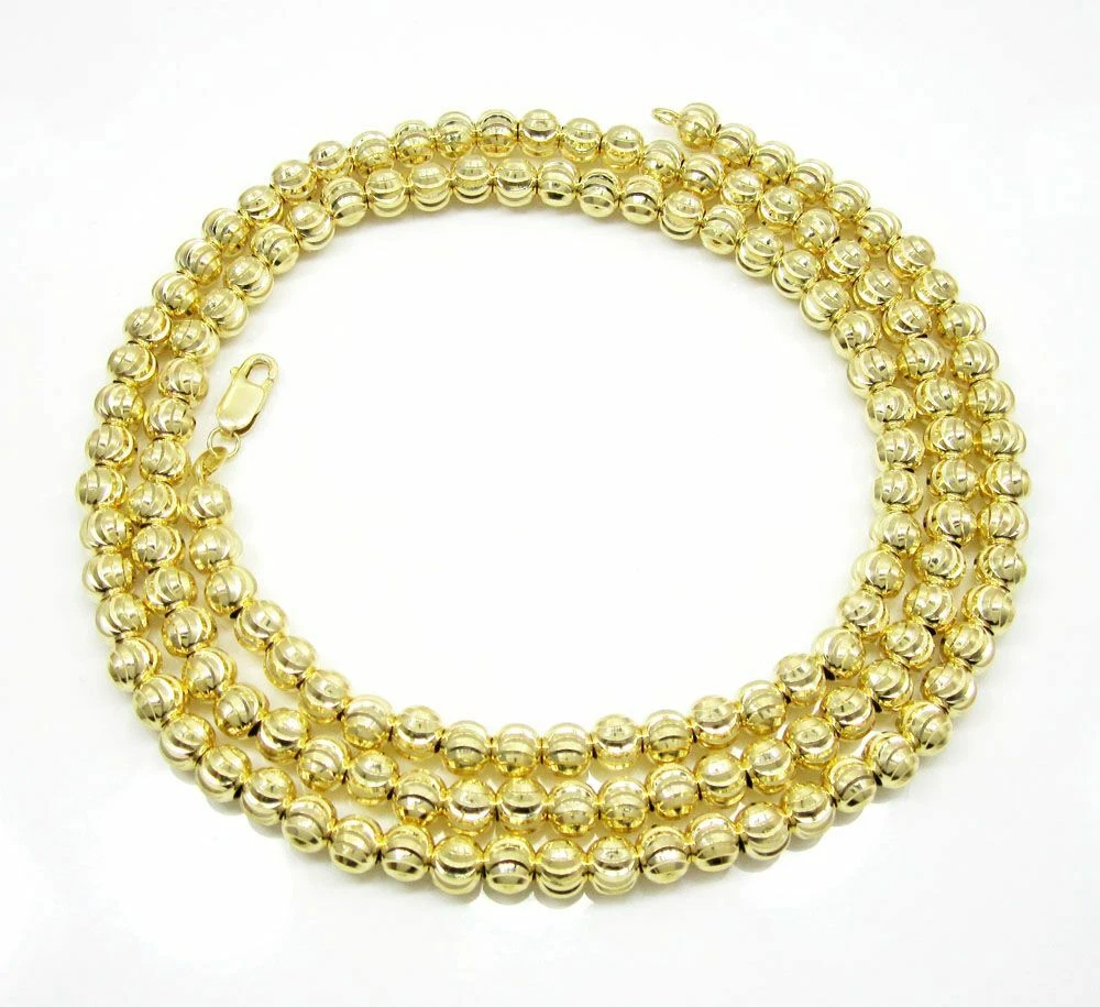 10k gold moon cut chain deals