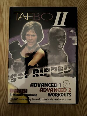 Tae Bo II - Get Ripped - Advanced 1 and Advanced 2 Workouts (DVD, 2001)