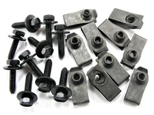 For Jeep Body Bolts & U-nut Clips- M6-1.0 x 25mm- 10mm Hex- 20pcs (10ea)- #143