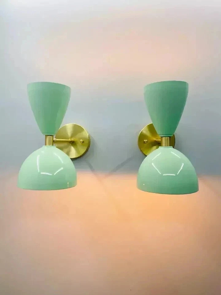 Aplique de pared italiano Diabolo 1950 vintage par enchufable mediados de siglo Foto 3 de 4