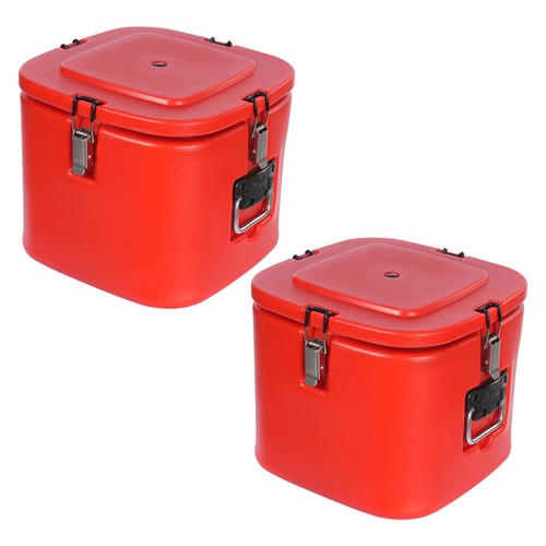 2Pcs Cold/Hot Insulated Buckets Portable Beverage Drink Insulating Container NEW - Afbeelding 4 van 15