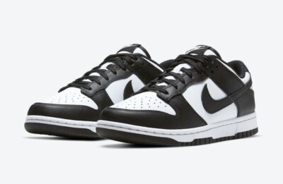 Nike Dunk Low Retro Mens White & Black Sports Sneaker DD1391-100