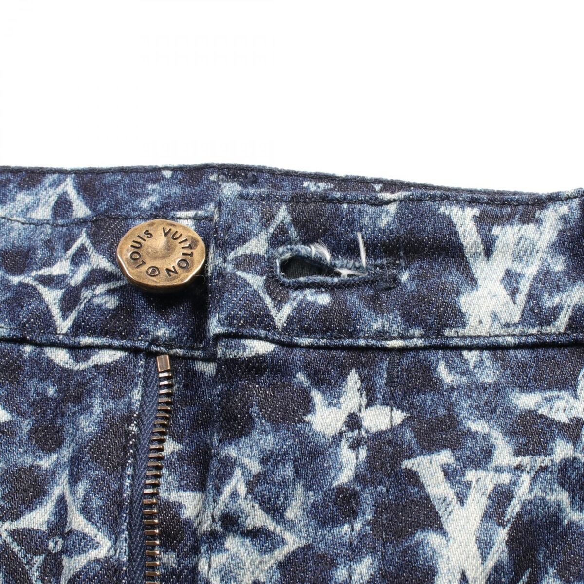 LOUIS VUITTON Monogram Denim pants RM232M ZO9 HPD15W cotton LOUIS VUITTON Monogram Denim pants RM232M ZO9 HPD15W cotton