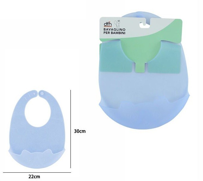 X Bavetto Babero Neonato Comedor Lactancia Niños De Silicona Con Bolsillo DFH