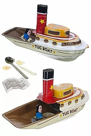 Odyssey Tug Boat Pop Pop Tin Toy eBay