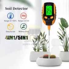 5 in 1 PH Tester Soil Water Moisture Light Test Meter for Garden Plant Seeding
