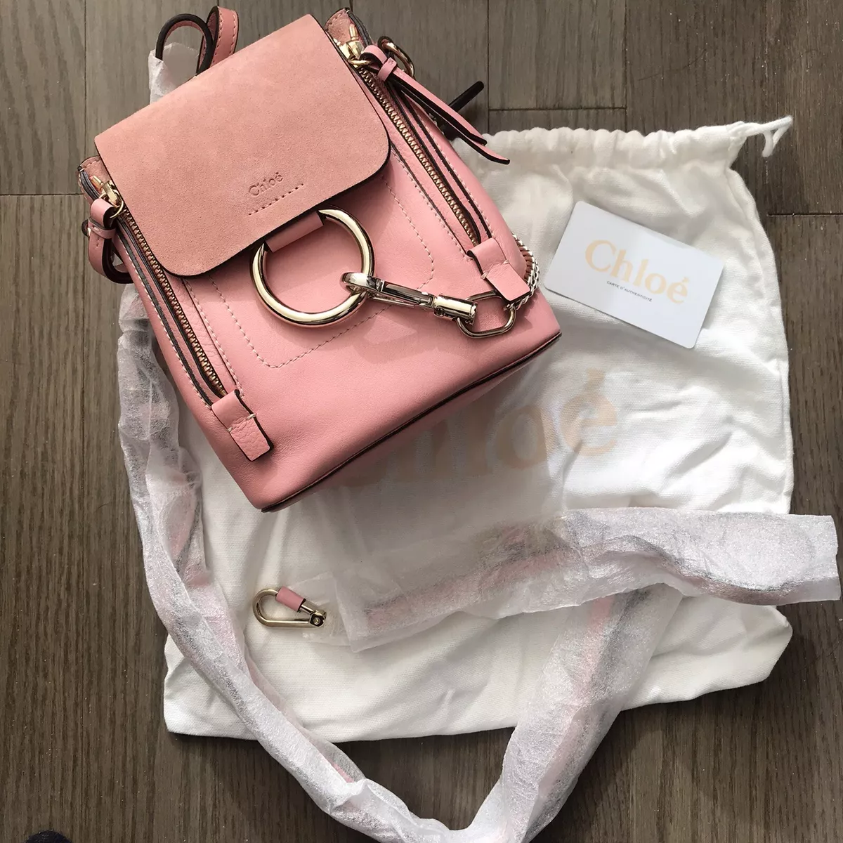 CHLOE - pink mini faye bag