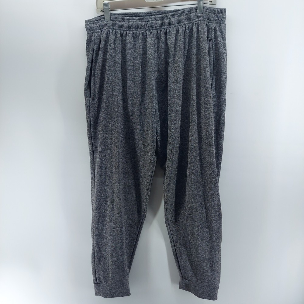 broadway bounce joggers mens size medium gray workout training tapered leg