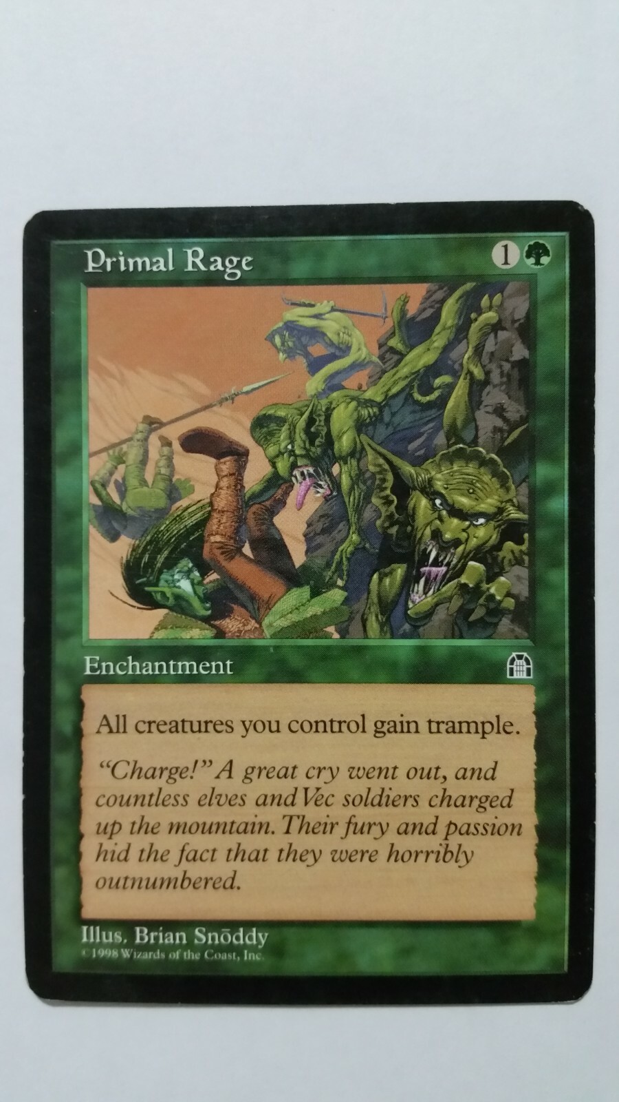 1x Primal Rage Stronghold -NM- Magic the Gathering