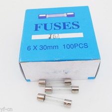 10Pcs 6x30 Slow Blow Time Delay Glass Fuse 6mm x 30mm 250V T6A Slow Blow fuse