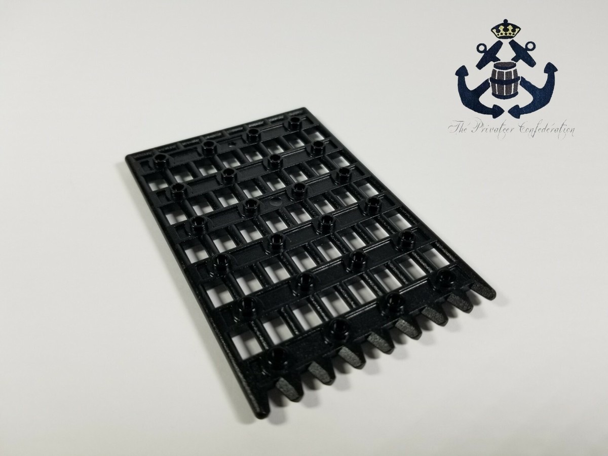 Lego Kingdom Black Door 1 x 8 x 12 Castle Gate Portcullis 89519