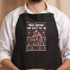 Barry Wood Yule Log Apron - Novelty Funny Rude Crude Explicit Fun Merry Gift